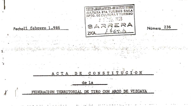 Se ha recuperado el Acta Fundacional del 21 de febrero de 1986