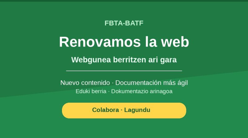 Estamos renovando la web de la Federación